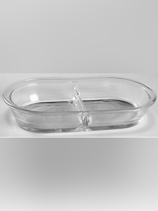 Pyrex Other - Vintage PYREX Clear Glass 2 Part
Divided dish